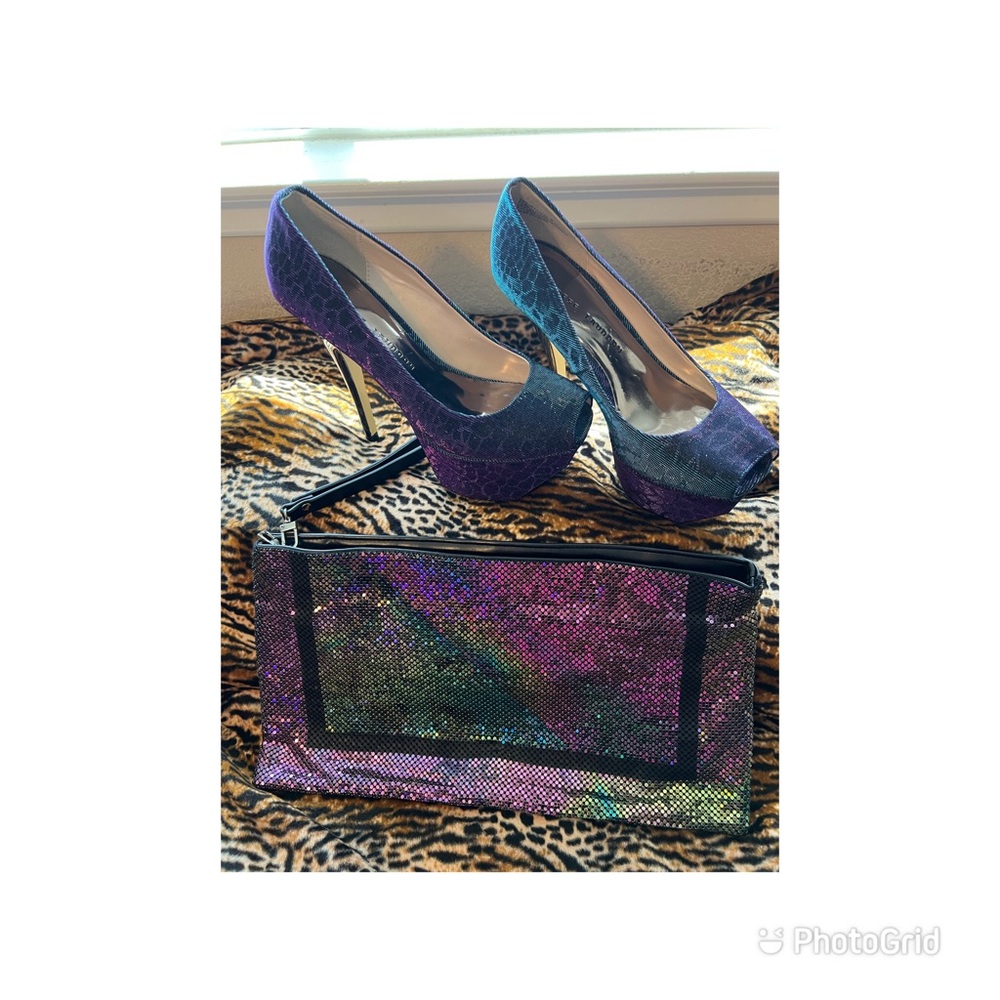 Brand New Chinese Laundry Heels/Clutch Set
